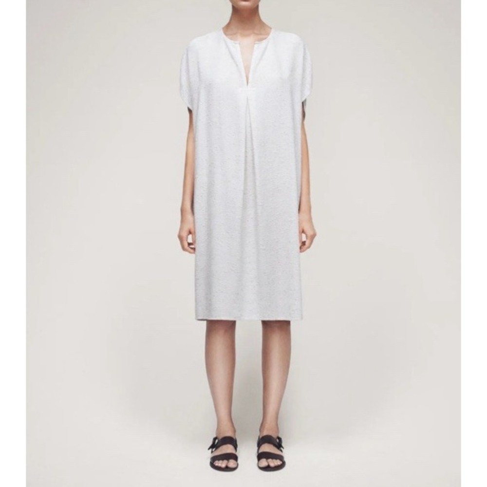 Samuji‎ Finland Spring 2015 Dress Size 38/M Beige Silk Linen Blend Lagenlook